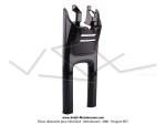 Carnage (Capotage - Cache) infrieur de fourche noir pour Peugeot Fox