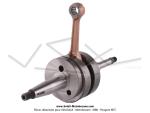 Vilebrequin (Embiellage) - Teknix - Soie de 20mm - pour Scooter Peugeot Ludix - Vivacity - Jet Force - Speedfight)