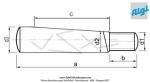Clavette de pdalier 9,5 x lg.43mm pour SoleX 3800 Hongrois