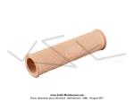 Poigne de guidon (Revtement) - AMAC - Beige - Lg.125mm - 22 - dessin  molet 