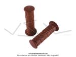 Poignes de guidon  306  PVC - Marron - 22/24 - PAVSE FRANCE (la paire)
