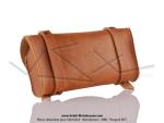 Trousse  outils (sacoche) de selle Simili Cuir Vintage marron miel pour Mobylette Motobcane Motoconfort MBK Peugeot