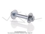 Axe (vis) de fixation suprieur amortisseur 8x51 pour MBK Motobecane