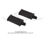 Pdales plastiques noires 14x125 type Notario Peugeot MBK