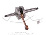 Vilebrequin (Embiellage) - MVT SC - G2B / G3 / G4 - Course 39,7 - Bielle longue 85mm pour Peugeot 103 / MBK 51