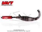 Pot d'chappement MVT SP3 S-Race - 70cc / 80cc - pour Mobylette Motobcane / MBK 88 / 51 / 41 (AV7 / AV10) (bras carr) (Non homologu - Interdit sur voie publique)