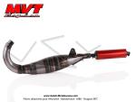 Pot d'chappement MVT SP3 S-Race - 70cc / 80cc - pour Mobylette Motobcane / MBK 88 / 51 / 41 (AV7 / AV10) (bras carr) (Non homologu - Interdit sur voie publique)