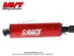 Pot d'chappement MVT SP3 S-Race - 70cc / 80cc - pour Mobylette Motobcane / MBK 88 / 51 / 41 (AV7 / AV10) (bras carr) (Non homologu - Interdit sur voie publique)