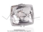 Optique de phare carr - type Luxor 160 - pour Peugeot 103 / 104 / 105 / GL10