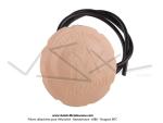 Bouchon de rservoir blanc crme 40mm  BP ZOOM  - Officiel Motobcane - pour Mobylette Motobcane AV85 / AV88 / AV89 / AV65 / AV68 (...)