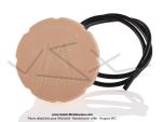 Bouchon de rservoir blanc crme 40mm  BP ZOOM  - Officiel Motobcane - pour Mobylette Motobcane AV85 / AV88 / AV89 / AV65 / AV68 (...)
