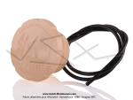 Bouchon de rservoir blanc crme 40mm  BP ZOOM  - Officiel Motobcane - pour Mobylette Motobcane AV85 / AV88 / AV89 / AV65 / AV68 (...)