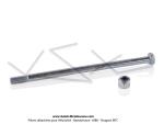 Axe (boulon) de fixation suprieur moteur 8x160 pour MBK Motobecane 89 SP50 99Z