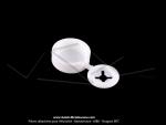 Capuchon plastique - Blanc - pour rivets de plaque d'immatriculation noirs (x1pc)