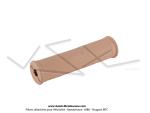 Poigne de guidon (Revtement) - AMAC - Beige - Lg.125mm - 25 - dessin  molet 