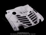 Grille d'admission d'air - Grise - Origine MBK - pour scooter MBK Nitro / YAMAHA AeroX (1997  2013)