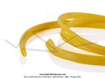 Jonc de carters latraux en tle (carnages) - PVC - Jaune - 4,3x8mm - pour Mobylette Motobcane / MBK / Peugeot (le mtre)