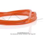 Jonc de carters latraux en tle (carnages) - PVC - Orange - 4,3x8mm - pour Mobylette Motobcane / MBK / Peugeot (le mtre)