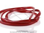 Jonc de carters lat�raux en t�le (car�nages) - PVC - Rouge fonc� - 4,3x8mm - pour Mobylette Motob�cane / MBK / Peugeot BB (le m�tre)