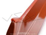 Jonc de carters latraux en tle (carnages) - PVC - Orange Sanguine - 4,3x8mm - pour Mobylette Motobcane / MBK / Peugeot (le mtre)