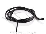 Jonc de carters latraux en tle (carnages) - PVC - Noir brillant - 4,3x8mm - pour Mobylette Motobcane / MBK / Peugeot (le mtre)