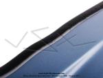 Jonc de carters latraux en tle (carnages) - PVC - Noir brillant - 4,3x8mm - pour Mobylette Motobcane / MBK / Peugeot (le mtre)