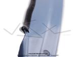 Jonc de carters latraux en tle (carnages) - PVC - Noir brillant - 4,3x8mm - pour Mobylette Motobcane / MBK / Peugeot (le mtre)