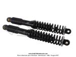 Amortisseurs noirs rglables avec ressorts extrieurs H:360mm pour Mobylette Motobcane / MBK 51 / Peugeot 103 (...) (la paire)