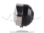 Phare avant noir - Rond - SIM - pour mobylette Motobcane / MBK / Peugeot (...)