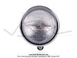 Phare avant chrom� - Rond - SIM - pour Mobylette MBK 51 Roadster