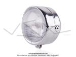 Phare avant chrom� - Rond - SIM - pour Mobylette MBK 51 Roadster