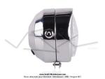 Phare avant chrom� - Rond - SIM - pour Mobylette MBK 51 Roadster