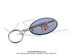 Porte-cls maill ovale bomb - 55x35mm - MOTOBCANE  Ttes de Gaulois 