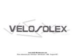 Autocollant  VELOSOLEX  luminescent pour SoleX (23,5 x 2,7cm)