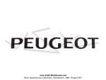 Autocollant transfert   Peugeot  - 150x19mm