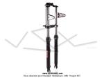 Fourche noire/chrom�e EBR pour Mobylettes MBK 51 (�28mm)