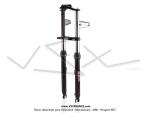 Fourche noire/chrom�e EBR pour Mobylettes MBK 51 (�28mm)