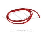 Jonc de carters lat�raux en t�le (car�nages) - PVC - Rouge - 4,3x8mm - pour Mobylette Motob�cane / MBK / Peugeot (le m�tre)