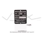 Plaque des mines pour Mobylette Motob�cane X1 (01-09-71)