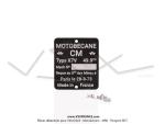 Plaque des mines pour Mobylette Motob�cane X7V (28-03-73)