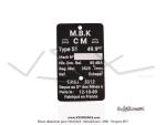 Plaque des mines pour Mobylette MBK 51 (12-10-89)