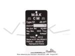 Plaque des mines pour Mobylette MBK 51 (06-03-91)