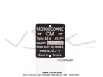 Plaque des mines pour Mobylette Motob�cane 40V (29-07-70)