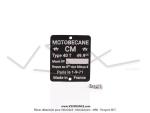 Plaque des mines pour Mobylette Motob�cane  40T (01-09-71)