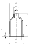 Capuchon de borne HT �6x�20x42mm
