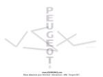 Autocollant de fourche  PEUGEOT  blanc