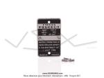 Plaque des mines pour Peugeot 103V S�rie MV (01-08-80)