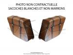 Sacoches Sporfabric S202CO Blanches Trapze pour SoleX Mobylette Motobcane MBK Peugeot
