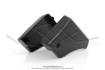 Portires (couvercles) de bote  outils droite et gauche - Noires - TRANSVAL - pour Peugeot 103 SPX / VOGUE / MVL