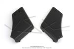 Portires (couvercles) de bote  outils droite et gauche - Noires - TRANSVAL - pour Peugeot 103 SPX / VOGUE / MVL